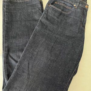 Eileen Fisher Women's Jeans Dark Blue Straight Leg Size Small